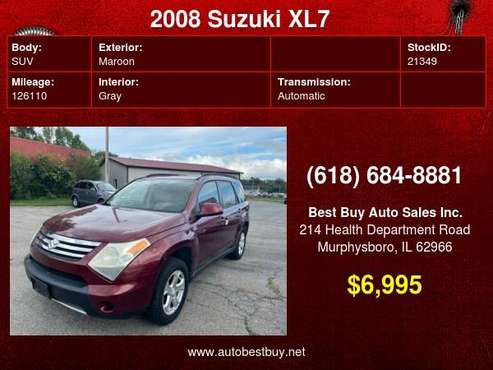 2008 Suzuki XL7 Luxury AWD 4dr SUV 7 Passenger Call for Steve or for sale in Murphysboro, IL