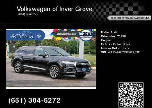 2018 Audi Q7 Prestige - - by dealer - vehicle for sale in Inver Grove Heights, MN