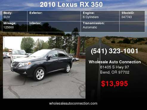 2010 Lexus RX 350 AWD 4dr for sale in Bend, OR