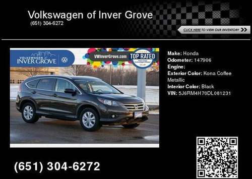 2013 Honda CR-V EX-L - - by dealer - vehicle for sale in Inver Grove Heights, MN