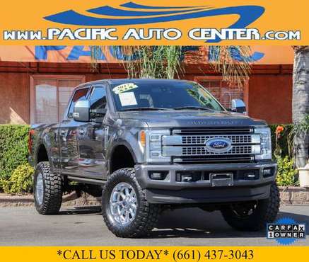 2017 Ford F-350 F350 Platinum Crew Cab 4x4 Lifted Diesel Truck #26964 for sale in Fontana, CA
