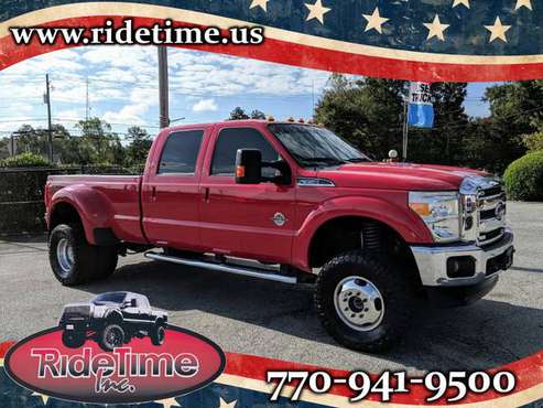 /####/ 2014 Ford F-350 Lariat ** HUGE Lifted 4x4 Diesel! Great Miles! for sale in Lithia Springs, GA