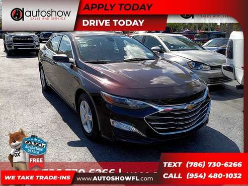 2020 Chevrolet Malibu LS 1LS for only 195 DOWN OAC for sale in Plantation, FL