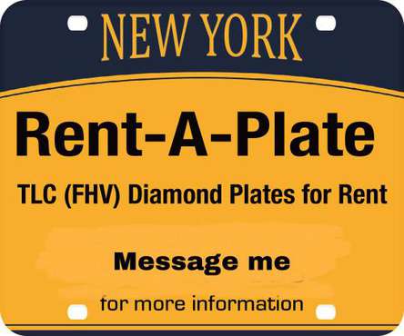 TLC PLATES FOR RENT $ 400 month - cars & trucks - by owner - vehicle... for sale in Fresh Meadows, NY