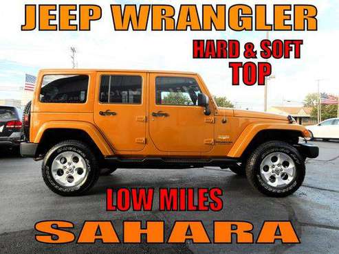 2014 JEEP WRANGLER UNLIMITED SAHARA - GUARANTEED APPROVAL! for sale in Warren, MI