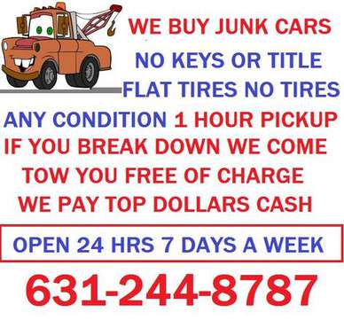 WE BUY JUNK CARS TRUCKS RVS TRAILERS BOATS - cars & trucks - by... for sale in Bohemia, NY