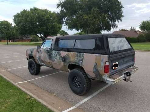 1976 Classic Military M880 CUCV Dodge Power Wagon 4x4 Pickup Truck for sale in Plano, TX