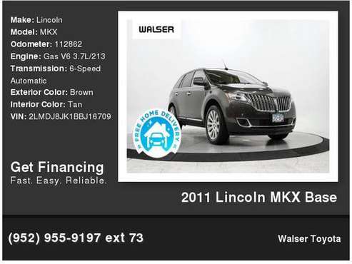 2011 Lincoln MKX Base - - by dealer - vehicle for sale in Bloomington, MN