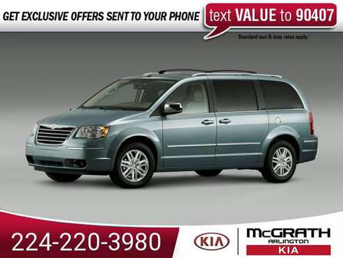 2010 Chrysler Town and Country Touring mini-van Stone White for sale in Palatine, IL