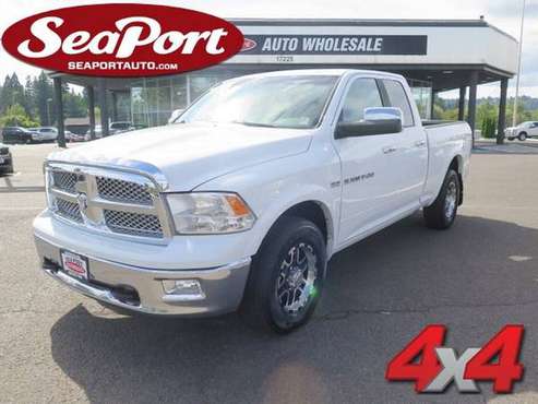 2012 Ram 1500 Laramie 4WD Four Door Quad Cab Truck Leather & Moo for sale in Portland, OR