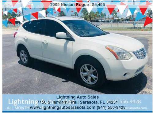 Excellent Condition 2009 Nissan Rogue SL SUV Crossover 4dr w/ Warranty for sale in Sarasota, FL