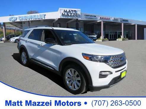 2020 Ford Explorer SUV Limited (Oxford White) - - by for sale in Lakeport, CA