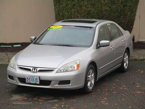 2007 HONDA ACCORD EX L 2.4-L 4 CYL. AUTOMATIC LOADED LEATHER MOON -... for sale in Hubbard, OR