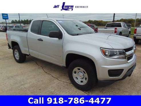 2019 Chevy Chevrolet Colorado 2WD Work Truck pickup Silver - cars & for sale in Grove, AR