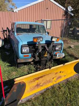 International Scout II with Plow for sale in Bozeman, MT