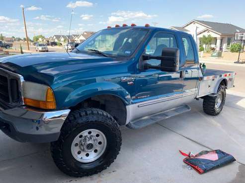 2000 Ford F-250 7.3 Powerstroke 4x4 Flatbed Lifted for sale in El Paso, TX