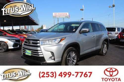 2019 Toyota Highlander All Wheel Drive Certified XLE,CERT,AWD,LTHR,AC for sale in Tacoma, WA