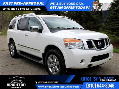 2011 Nissan Armada Platinum 4WD! 4 WD! 4-WD! FOR ONLY 220/mo! for sale in Brighton, MI
