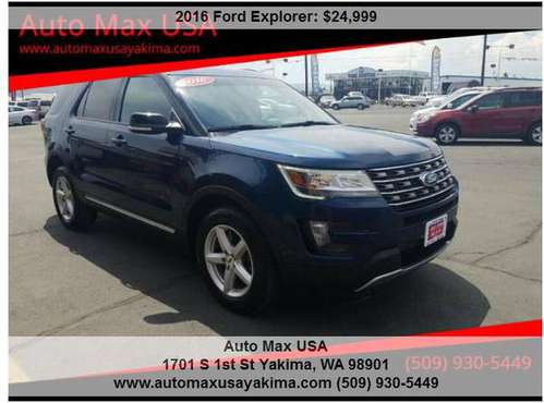 2016 Ford Explorer XLT AWD 4dr SUV 35233 Miles for sale in INTERNET PRICED CALL OR TEXT JIMMY 509-9, WA