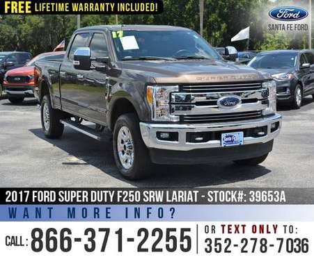 2017 FORD F250 4WD LARIAT *** Leather, Backup Camera, F-250 4X4 *** for sale in Alachua, FL