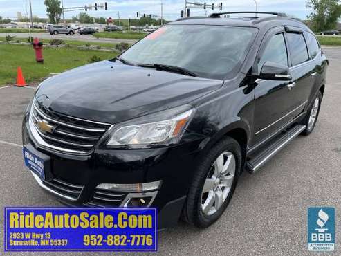 2015 Chevy Chevrolet Traverse LTZ AWD leather NAVIGATION p-roof for sale in Burnsville, MN