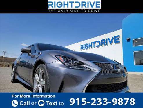 2016 Lexus RC RC 200t Coupe 2D coupe GRAY - - by for sale in El Paso, TX