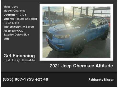2021 Jeep Cherokee Altitude - - by dealer - vehicle for sale in Fairbanks, AK