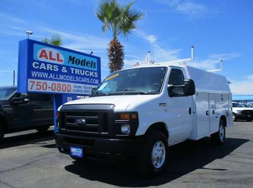 2017 Ford E350 Super Duty Cutaway with 12ft KUV Utility Bed & Drop for sale in Tucson, NM