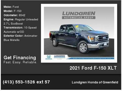 2021 Ford F-150 XLT - - by dealer - vehicle automotive for sale in Greenfield, MA