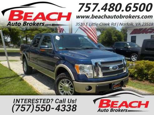 2010 Ford F-150 LARIAT SUPERCREW 4X4, WARRANTY, LEATHER, SYNC, TOW for sale in Norfolk, VA