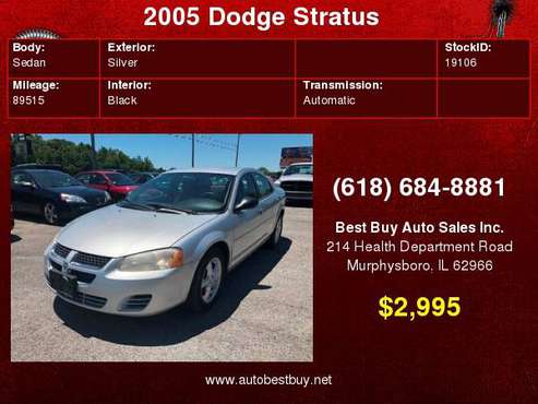 2005 Dodge Stratus SXT 4dr Sedan Call for Steve or Dean for sale in Murphysboro, IL