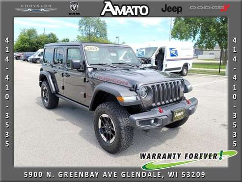 2020 Jeep Wrangler Unlimited Rubicon 4WD for sale in milwaukee, WI