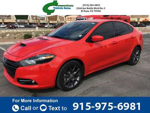 2016 *DODGE* *DART* GT SPORT sedan RED for sale in El Paso, TX