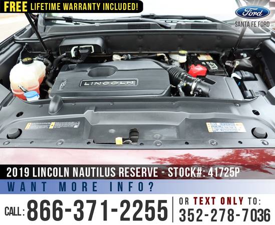 2019 Lincoln Nautilus Reserve Bluetooth - Camera - Sunroof for sale in Alachua, FL – photo 12