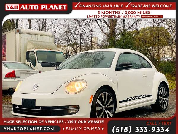 206/mo - 2012 Volkswagen Beetle White Turbo PZEV 2dr 2 dr 2-dr for sale in West Sand Lake, NY – photo 4