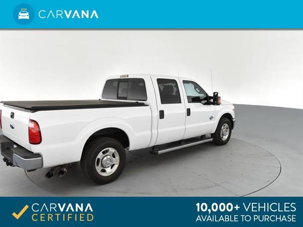 2011 Ford F250 Super Duty Crew Cab XLT Pickup 4D 6 3/4 ft pickup White for sale in Akron, OH – photo 11
