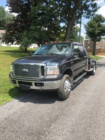 99 F550 Diesel Southern Car Hauler w/ New Engine Tranny clutch... for sale in Somerset, MD – photo 2