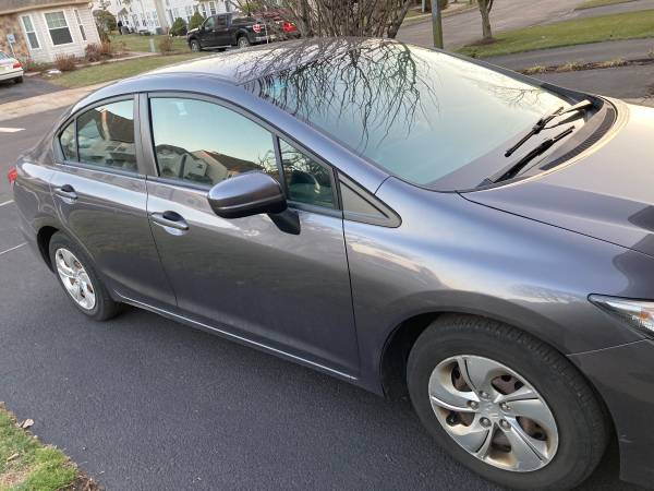 2014 Honda Civic LX grey color for sale in Metuchen, NJ – photo 2
