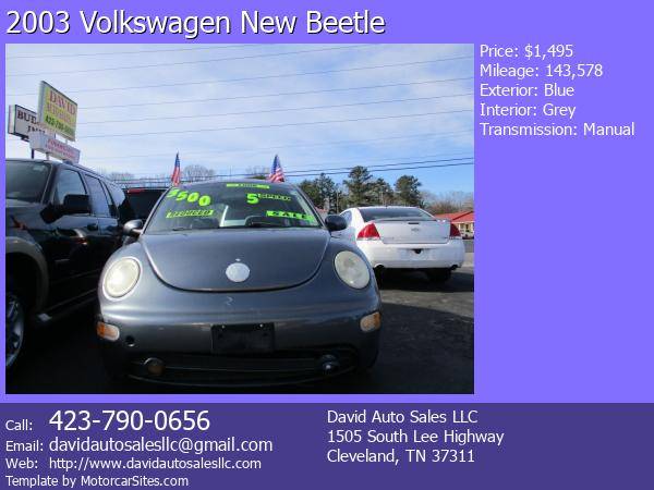 2003 Volkswagen New Beetle for sale in Cleveland, TN