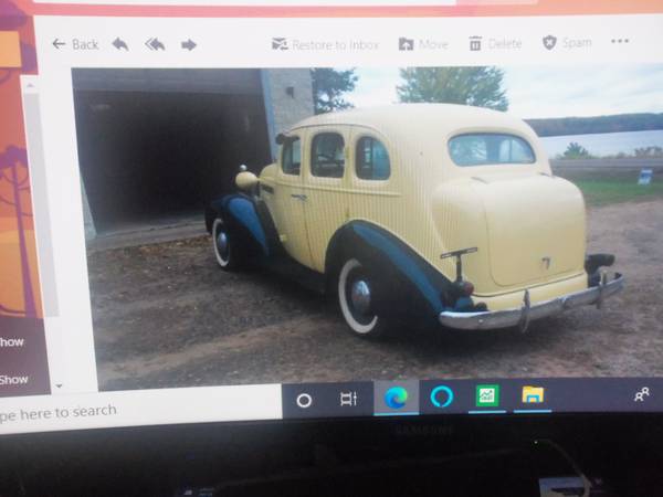 1936 Pontiac Super 8, 4 door Hump back for sale in Cornell, WI – photo 5