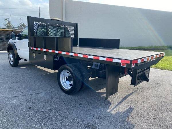 2005 FORD F550 SD 4X4 DIESEL 12 FT FLATBED 12 FT FLAT BED cargo va for sale in Medley, FL – photo 3