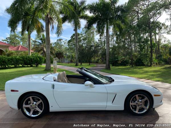 2006 Chevrolet Corvette Convertible 25K Miles! White over Beige, Autom for sale in Naples, FL – photo 2