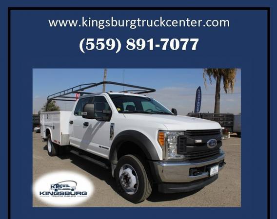 2017 Ford F-550 Super Duty 4X4 4dr Crew Cab Utility Truck, Work Truck for sale in Kingsburg, CA