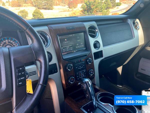 2013 Ford F-150 F150 F 150 4WD SuperCrew 145 Lariat - CALL/TEXT... for sale in Sterling, CO – photo 14