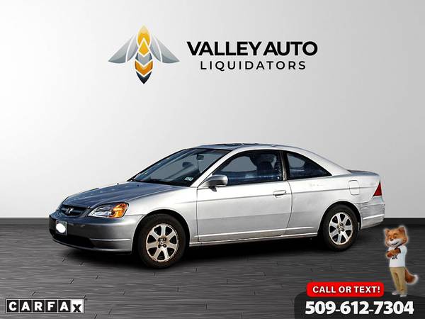 2003 Honda Civic EX Coupe w/212, 253 Miles Valley Auto Liquidators for sale in Spokane Valley, WA