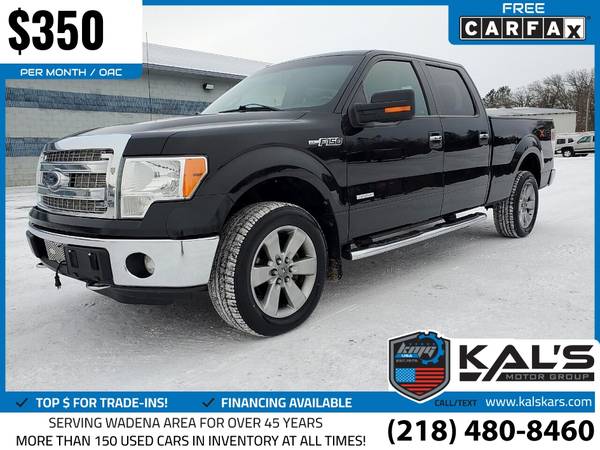 350/mo - 2014 Ford F150 F 150 F-150 XLT 4x4SuperCrew Styleside 55 for sale in Wadena, ND