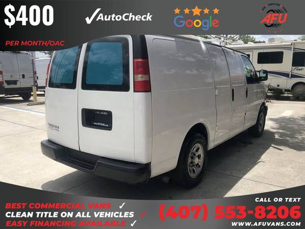 400/mo - 2014 Chevrolet Express 1500 Cargo Van 3D 3 D 3-D - cars & for sale in Kissimmee, FL – photo 6