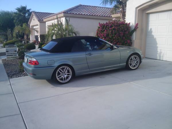 2004 BMW 330ci (Convertible) Aqua Green color 6000 Firm - cars & for sale in Palm Desert , CA – photo 2