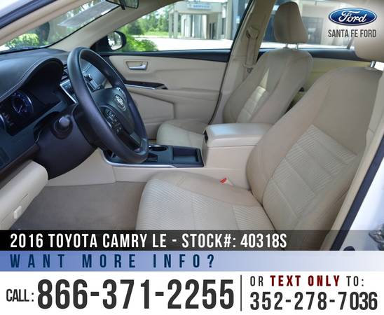 *** 2016 Toyota Camry LE *** Camera - Bluetooth - Tinted Windows -... for sale in Alachua, FL – photo 12