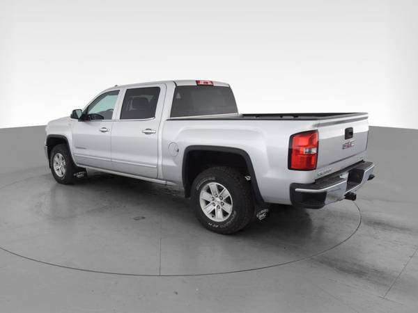 2015 GMC Sierra 1500 Crew Cab SLE Pickup 4D 6 1/2 ft pickup Silver -... for sale in Washington, District Of Columbia – photo 7